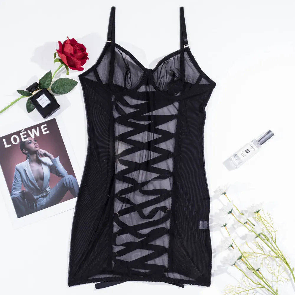 Sofia | Vestido lencero transparente